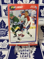 1991-92 Score Canadian Bilingual Rod Langway #228 HOF