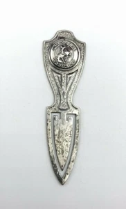 Vintage Silver Page Holder Cheyenne Wyoming Souvenir Bookmark - Imagen 1 de 4