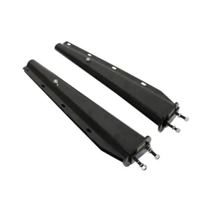 NUEVO Colgador de aleta de barro negro recto con resorte de 2,5" distancia entre pernos, 30" de longitud - Imagen 1 de 9
