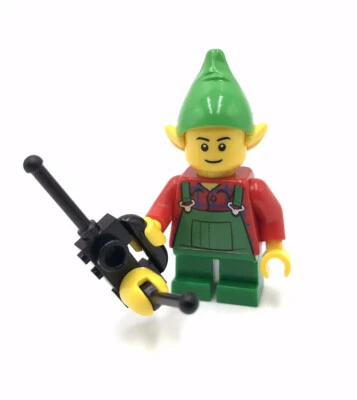 LEGO Mono Verde Elfo Minifigura 10245 Navidad Vacaciones Santa's Workshop Foto 1 de 4