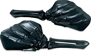 Kuryakyn Skeleton Hand Mirrors Black/Black | P/N 1758 - Picture 1 of 10