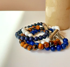Crystal Urn Stretch Bead Bracelet • Ashes Urn Bracelet • Cremation Memorial - Picture 1 of 21