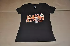 NUEVO SIN ETIQUETAS Miami Marlins Mujer Camiseta (M) Camisa Jersey Sombrero Polo Damas Mediana - Imagen 1 de 2