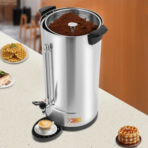 Cafetera Eléctrica Comercial 25L Dispensador de Agua Caliente Urna Acero Inoxidable NUEVO - Imagen 1 de 19