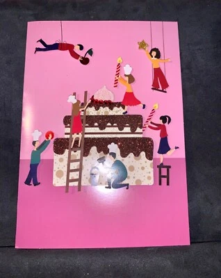 Happy Birthday Card! 3D Birthday Cake Bakers! Gorgeous Card By Designer Burgoyne