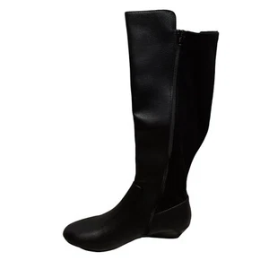 SO Women's Boots Ribcage Zip Up Knee High Comfort Fashion Boots Black Size 9.5 - Picture 1 of 9