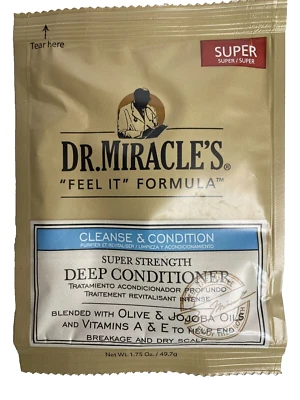 Acondicionador de cabello profundo Dr. Miracles fórmula Feel It súper tratamiento 1,75 oz (3X) Foto 1 de 2