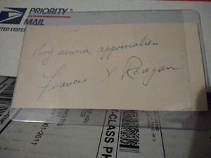 Frank X Reagan Nfl eagles & giants Vintage Autographed Index Card extremely Rare - Picture 1 of 1