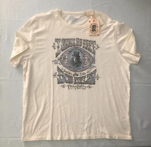 Bob Dylan - I Shall Be Free Lucky Brand Vintage Style Ivory T-Shirt Men's XL NWT - Picture 1 of 9