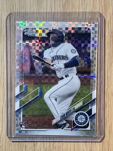 Evan White - RC X-Fractor Topps Chrome 2021 MLB Seattle Mariners Rookie #61 - Picture 1 of 2