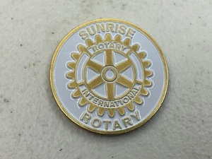 Sunrise Rotary International Wichita Kansas Flag Coin - Picture 1 of 3