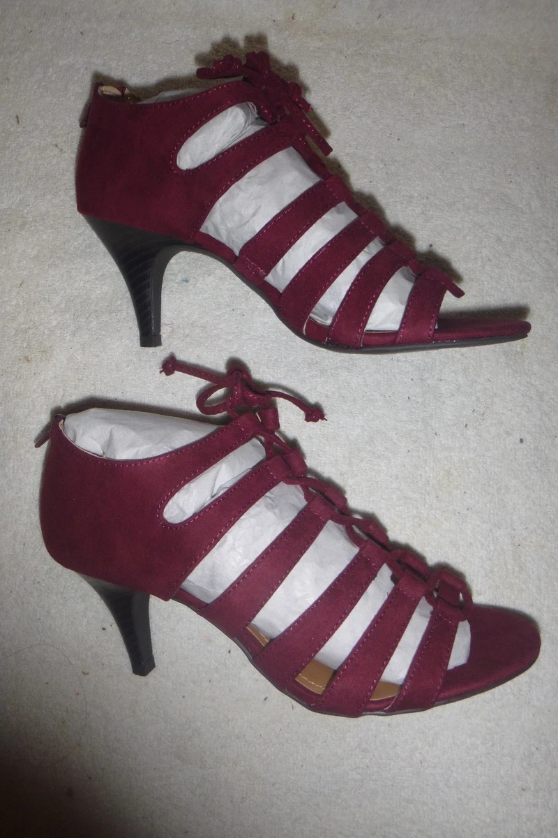 Style & Co. Hannde Strappy Sandals - Lace-Up Design, Chestnut Color, Open Toe - View #11