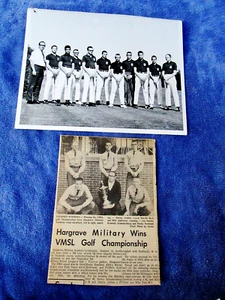 1969 HARGRAVE MILITARY ACADEMY, CHATHAM, VA - Varsity Golf Team Photograph, News - Picture 1 of 8