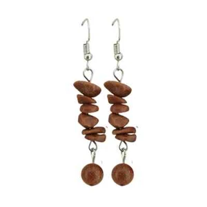 2Pcs Healing Crystal Drangle Earring for Women Chakra Spiritual Chip Gem Jewlery - Picture 1 of 38