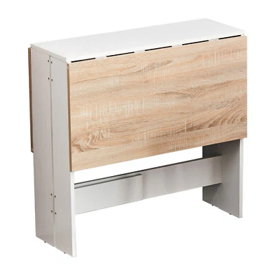 Small Space Folding Dining Table Drop Leaf Kitchen Table Extendable Dining Table - Image 1 of 4