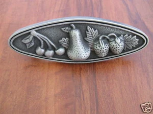 10 Fruit Pulls Cabinet Dresser Hardware Pear Cherry Strawberry - Picture 1 of 2