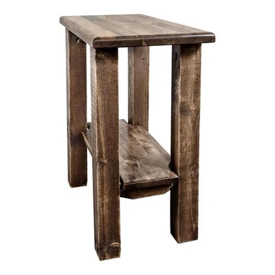 Montana Woodworks Homestead Transitional Wood Chairside Table in Brown - Image 1 of 4
