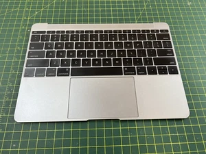 Apple Macbook 12" A1534 2015 Palmrest Touchpad Keyboard Gray 613-01195-A #a164 - Picture 1 of 4