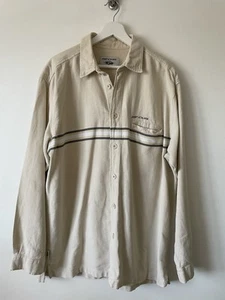 Camisa Vintage Beige Rip Curl Manga Larga Algodón Camisa Talla L - Imagen 1 de 4