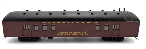 HO Unbranded Pennsylvania RR US Mail Railway Post Office Car - Picture 1 of 5