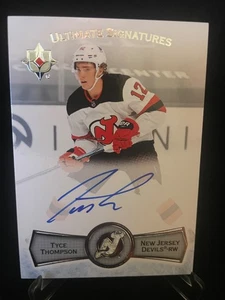 24-25 ULTIMATE COLLECTION SIGNATURES - TYCE THOMPSON #US-TH NEW JERSEY DEVILS - Picture 1 of 1