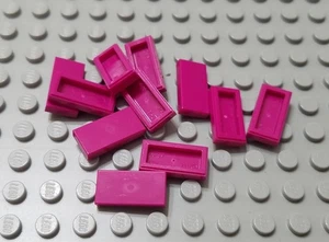 LEGO Lot of 10 Magenta 1x2 Girls Friends Tile Pieces - Picture 1 of 1