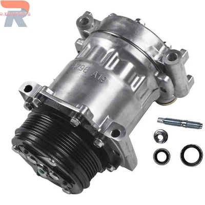 AC Compressor w/ Clutch for Chevy Express 1500 1996-2000 GMC Savana 1500 2500 - Image 1 of 4