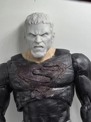 3d Print SUPERVILLAiN Zod MICHAEL SHANNON HEAD#3 1:10 7" SELECT COMIC MULTIVERSE - Image 1 of 2
