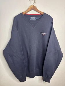 Vintage Polo Sport Ralph Lauren Sweatshirt Herren Large Navy Crewneck 90s Logo USA - Bild 1 von 5