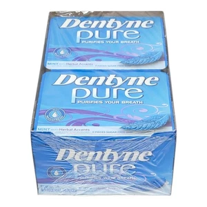 Dentyne Pure Mint with Herbal Accents Sugar Free Gum, 10 Packs of 9 Pieces - Picture 1 of 10