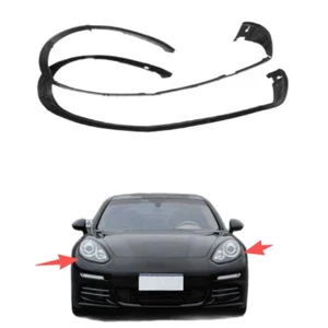 2PCS Headlight Headlamp Sealing Rubber Strip Trim For Porsche Cayenne 2011-2015 - Picture 1 of 9
