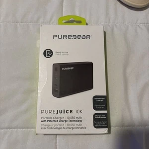 PUREGEAR 10,000 RECHARGEABLE BATTERY PACK - BLACK UNIVERSAL BRAND NEW - Picture 1 of 4