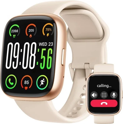 Smart Watch for Women Men Alexa Built in Fitness Tracker Bluetooth Heart Rate - Image 1 of 4