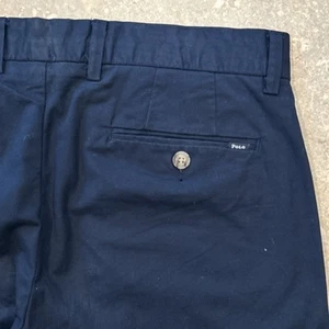Polo Ralph Lauren Baumwolle Stretch Twill Hose Herren 32x30 Blau Chino Straight Fit - Bild 1 von 9