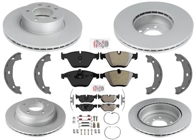 Rotores de freno de disco y pastillas de freno recubiertos GEO para BMW 328i 07-12 328i xDrive 09-12 Foto 1 de 4