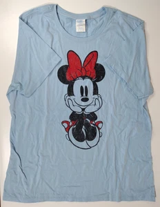 Disney Mickey and Friends T-Shirt Minnie Mouse sitzend - hellblau Größe: XL - Bild 1 von 7