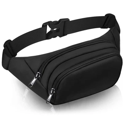 	Large Fanny Pack for Women Men - Syican Waist bag with 3-Zipper Pockets Gifts	 - Image 1 of 4