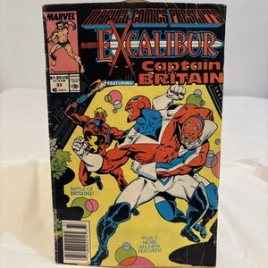 MARVEL COMICS PRESENTS # 33 -EXCALIBUR featuring CAPTAIN BRITAIN, 1989 FREE P&P - Picture 1 of 11