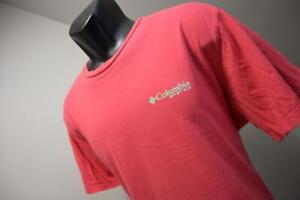 Columbia PFG Tee Shirt Fishing Pink/Red Short Sleeve Graphic Mens Size XL