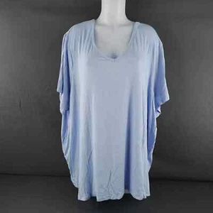 Old Navy Womens T Shirt Plus 4X Blue Oversized Lounge Softcore Comfy Casual NEW - Picture 1 of 8