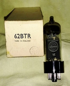 NOS Marconi 62BTR vacuum tube radio TV valve, TESTED - Foto 1 di 3