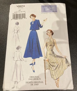 Vintage Vogue Sewing Pattern V8974 - Picture 1 of 2