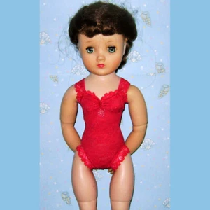 Ready2Wear New Red Floral Lace Lingerie Teddy Outfit fit 16" Vintage Elise - Picture 1 of 2