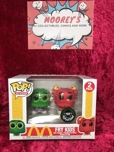 McDonalds - Fry Kids Green & Red Funko Exclusive Pop! Vinyl - Picture 1 of 6
