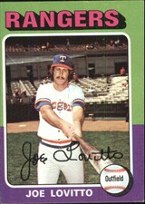 1975 Topps Texas Rangers Baseball Card #36 Joe Lovitto - VG