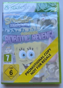 SPONGEBOB PLANKTONS ROBOTIC REVENGE XBOX 360 - PROMO - SEALED - Picture 1 of 1