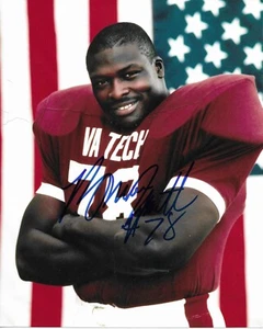 BRUCE SMITH Autographed Signed 8" x 10" Photo Virginia Tech Hokies Football COA - Picture 1 of 1