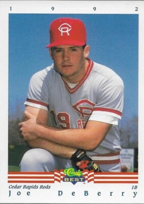1992 Classic Best #46 Joe DeBerry Cedar Rapids Reds NM - Image 1 of 2