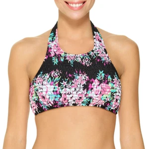 Ambrielle Floral High Neck Swimsuit Top Size S, D/DD, L, XL New Msrp $44.00 - Picture 1 of 3