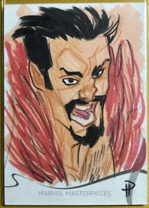 2022 Skybox Marvel Masterpieces Sketch by Paul Hill 1/1 Kraven the Hunter - Picture 1 of 2